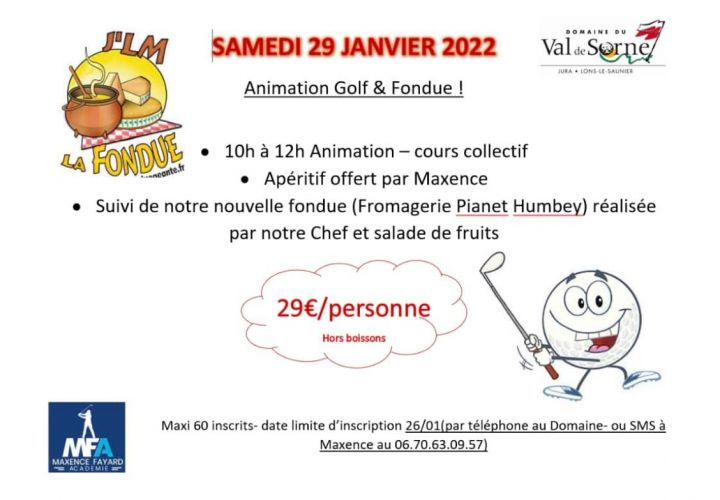 Animation Golf & Fondue !