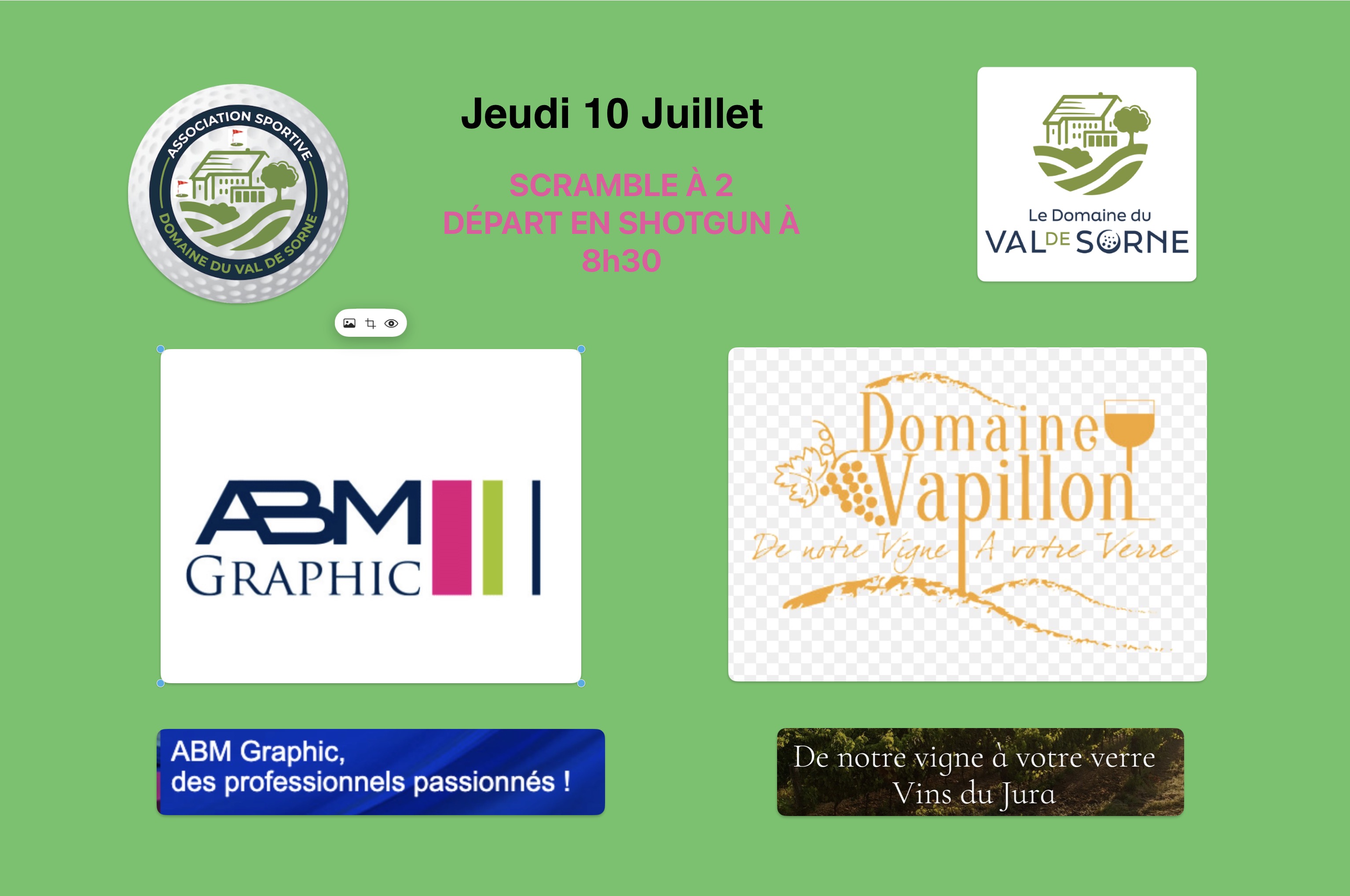 SCRAMBLE A 2 EN PARTENARIAT AVEC ABM GRAPHIC &amp; LE DOMAINE VAPILLON