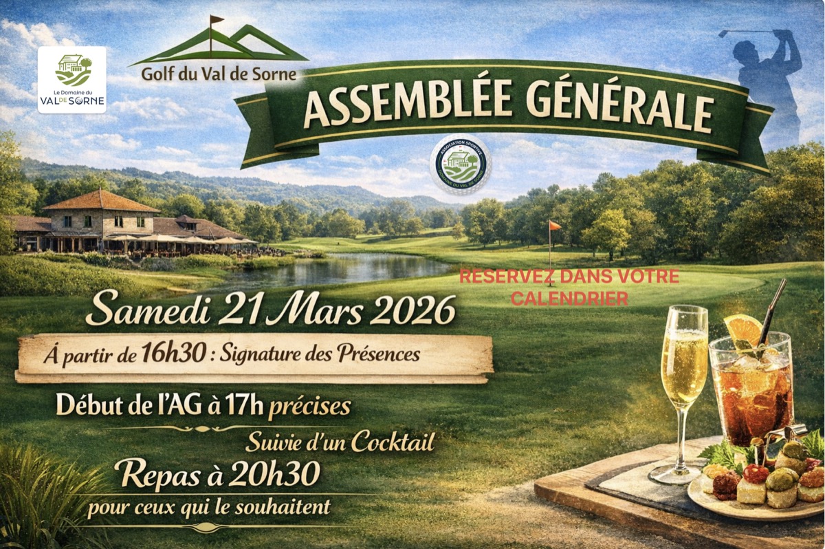ASSEMBLÉE GÉNÉRALE 2026: à réserver dans vos calendriers