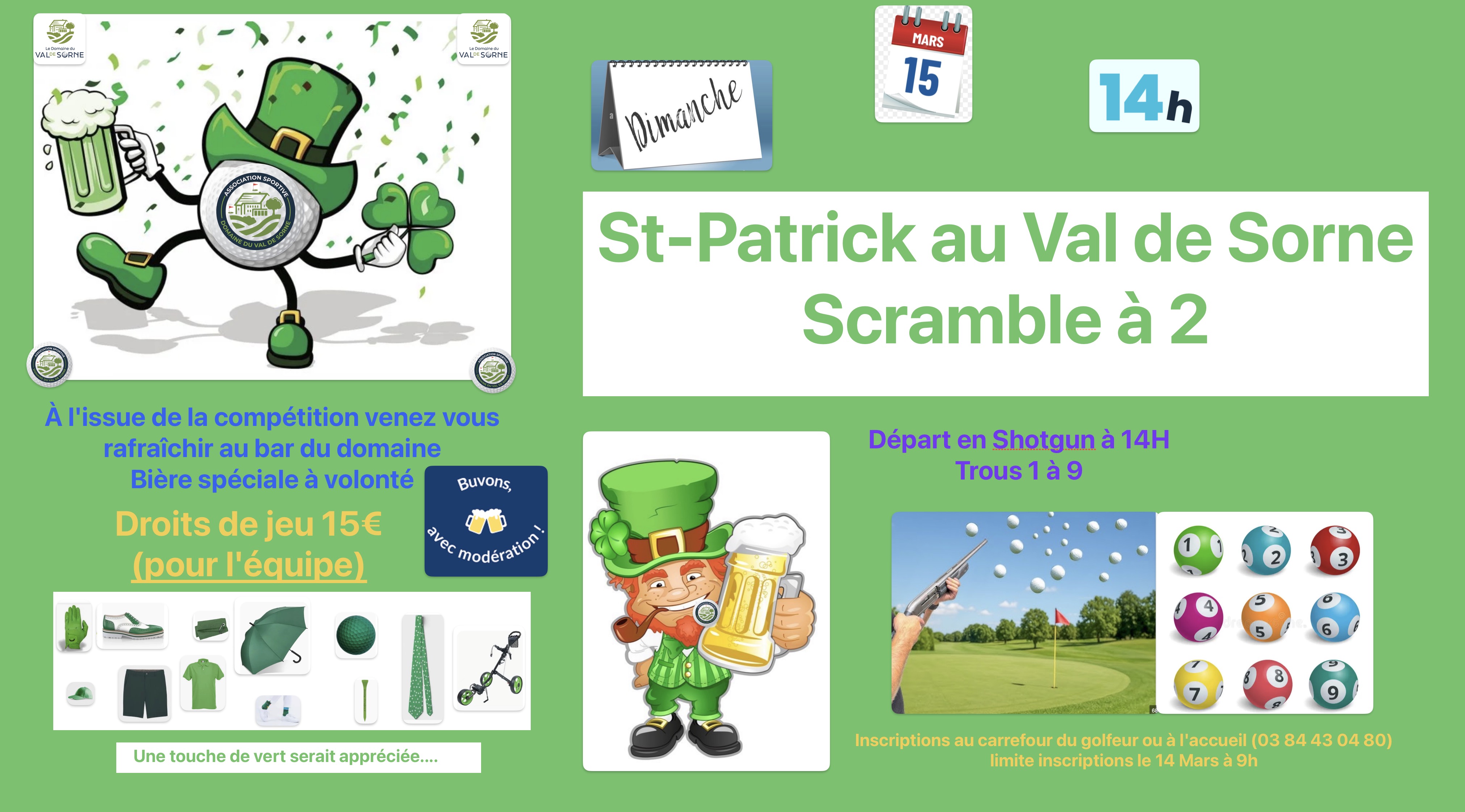 Venez fêter la Saint Patrick au Val de Sorne